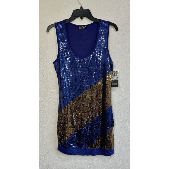 Chaudry Tops - Chaudry Sequin Tank Top NWT Size 10